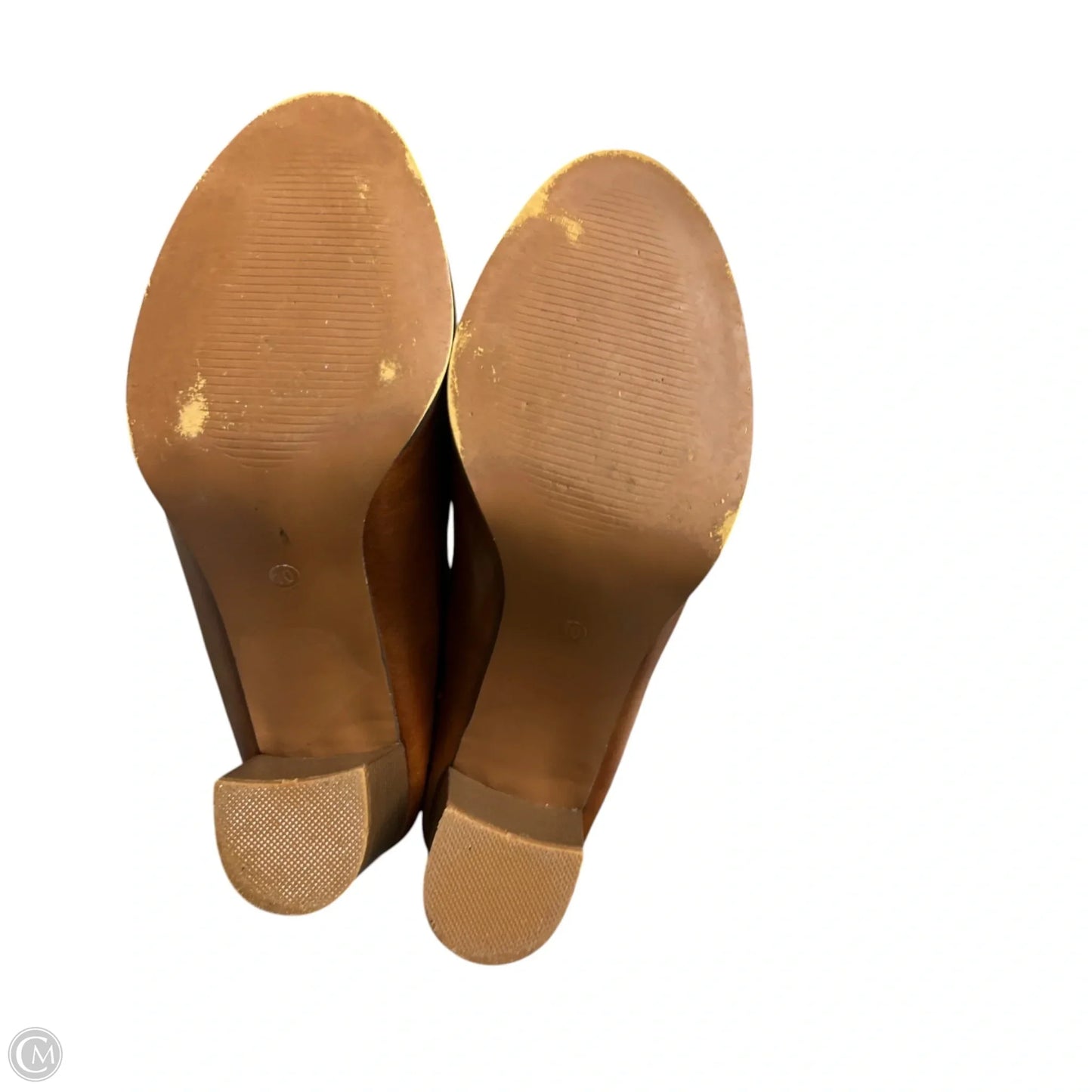 Sandals Heels Block By Seven 7 In Brown, Size: 10