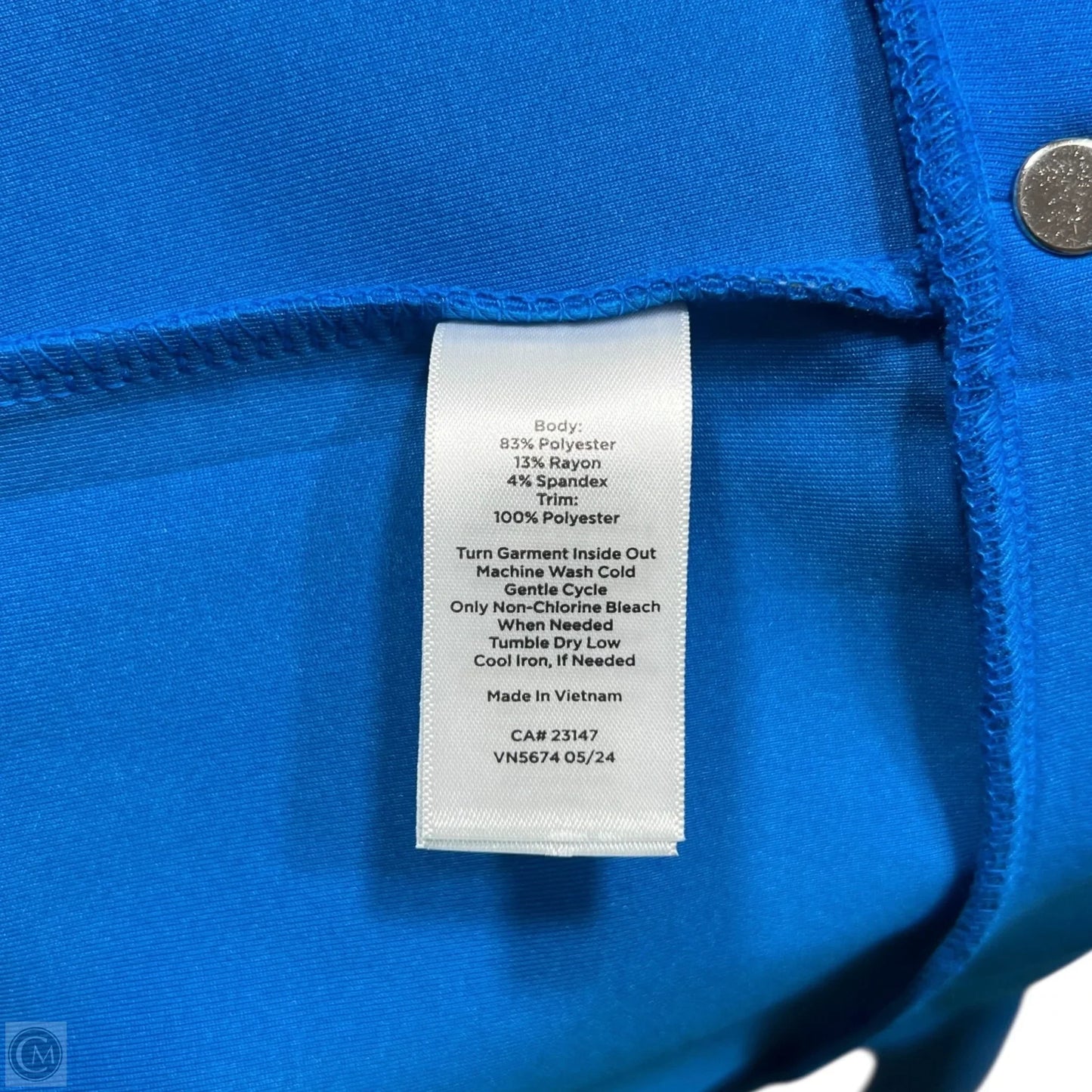 Athletic Sweatshirt Collar By Talbots In Blue, Size: L
