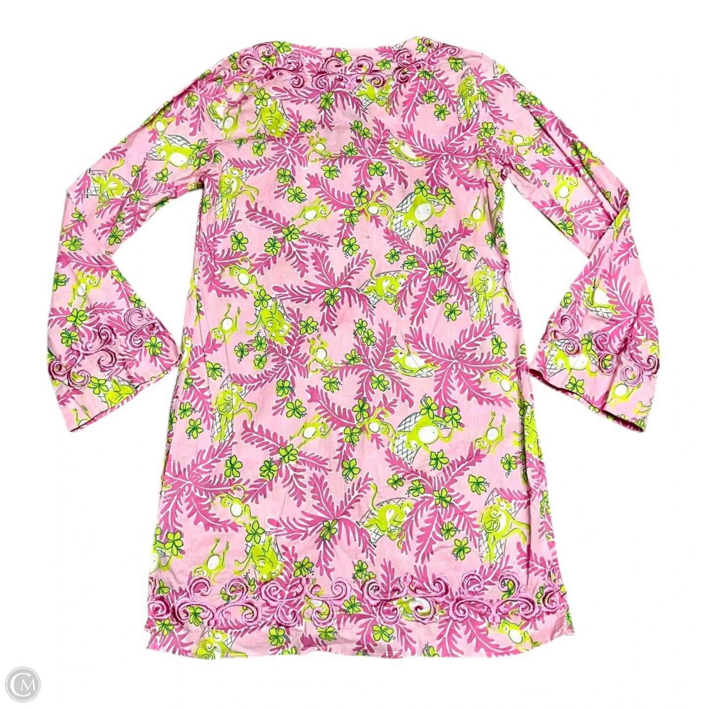 Dress Designer By Lilly Pulitzer In Green & Pink, Size: S