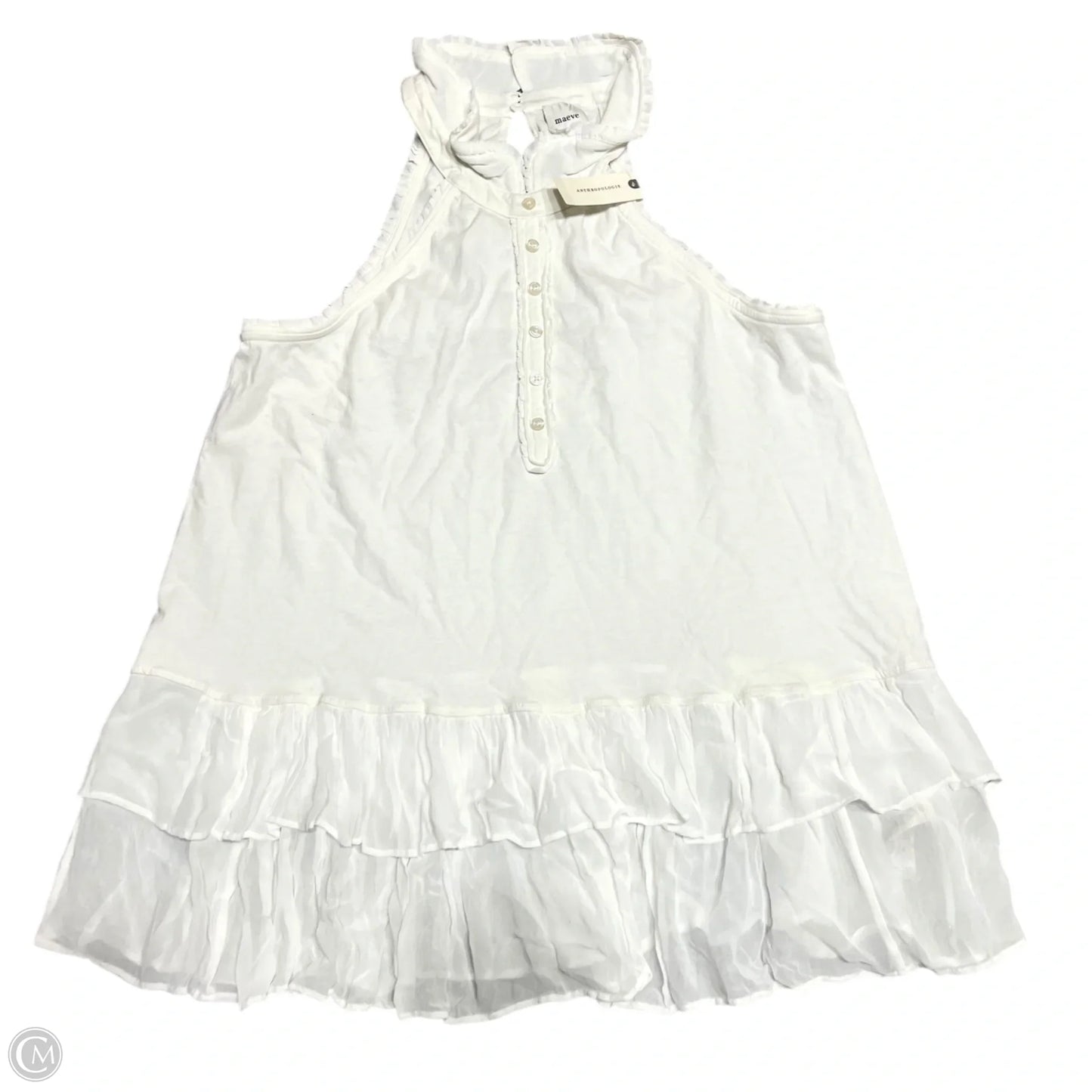 Top Sleeveless By Maeve In White, Size: L
