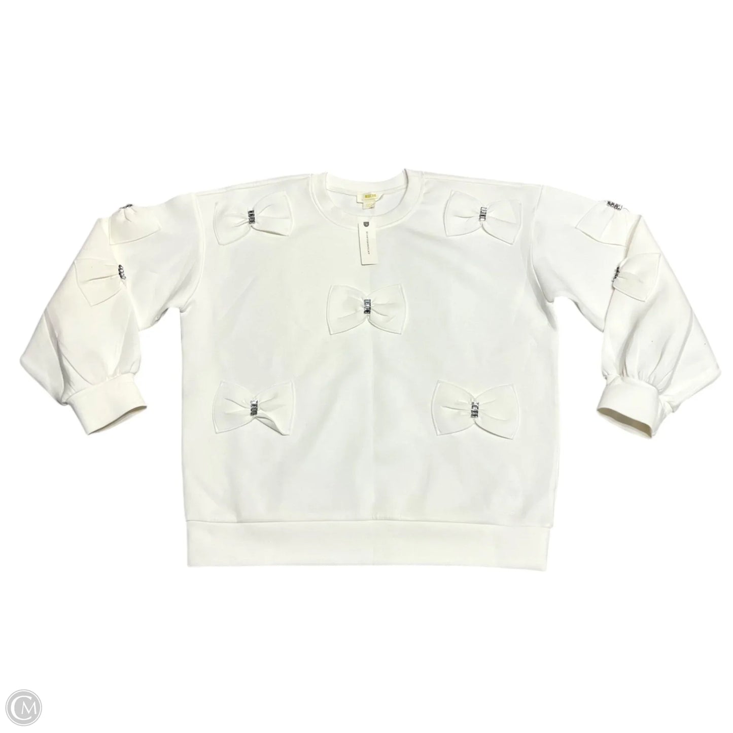 Sweatshirt Crewneck By Anthropologie In Cream, Size: L