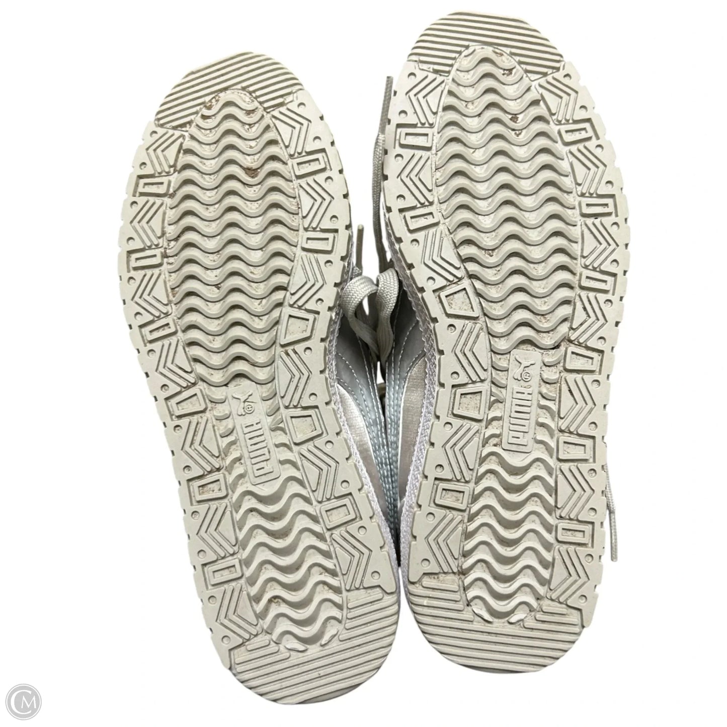 Shoes Sneakers By Puma In Blue & Silver, Size: 7