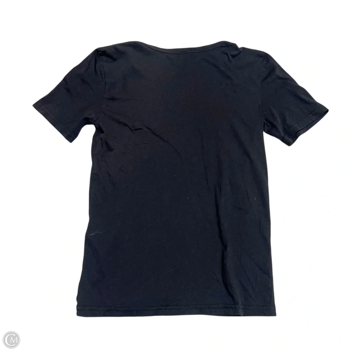 Top Short Sleeve Designer By Marc By Marc Jacobs In Black & Cream, Size: S