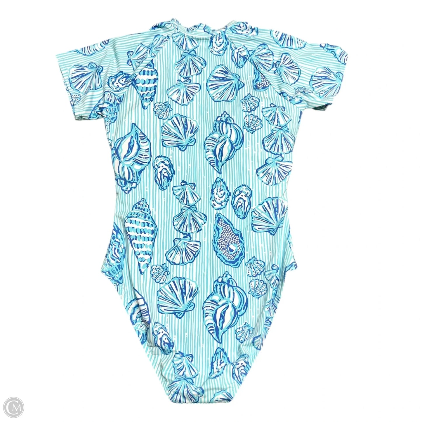 Swimwear Designer By Lilly Pulitzer In Blue & White, Size: M