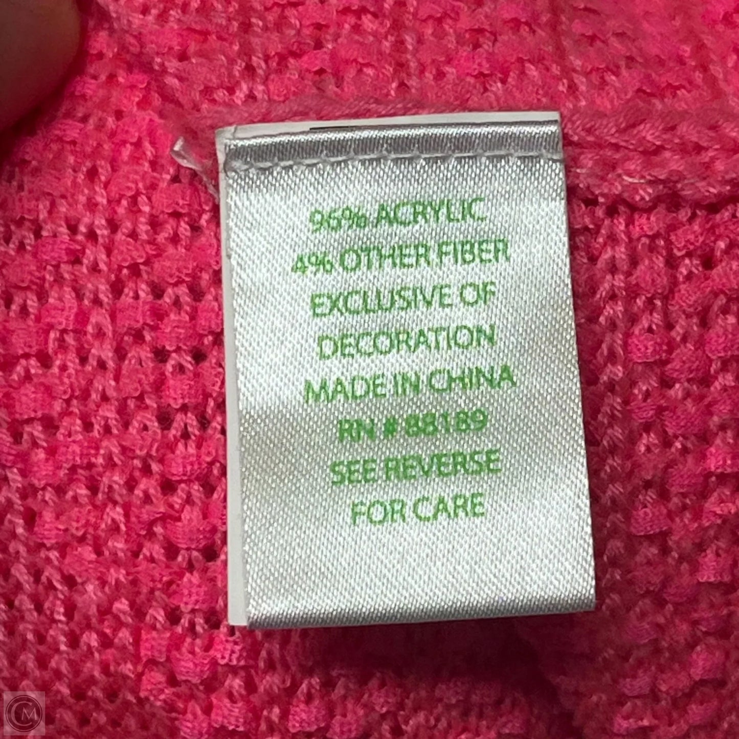 Sweater Cardigan Designer By Lilly Pulitzer In Pink, Size: M