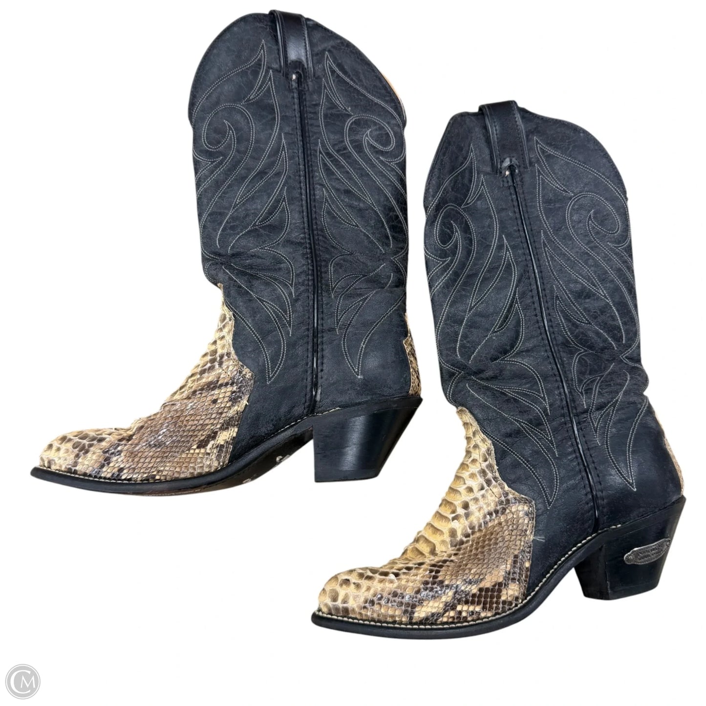 Boots Western By Code West In Black & Tan, Size: 6