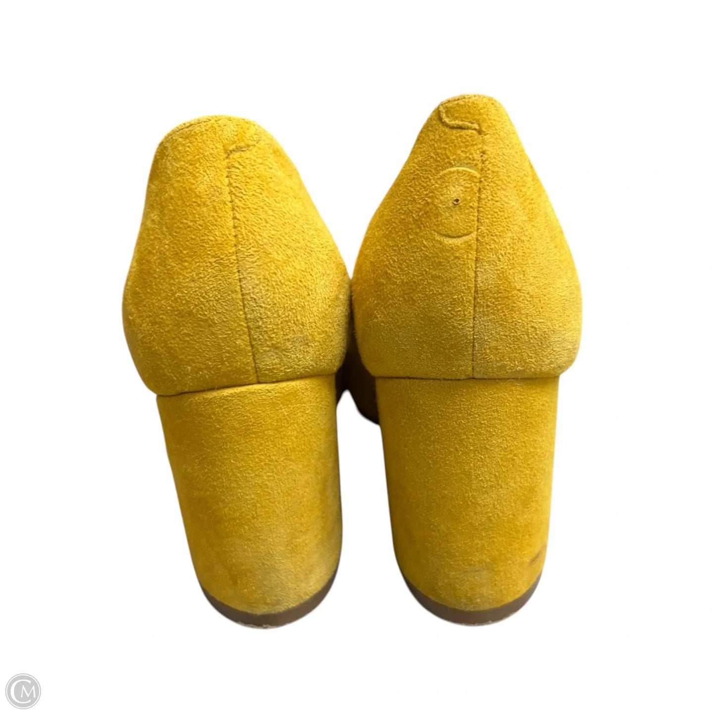 Shoes Heels Block By Marc Fisher In Yellow, Size: 6.5