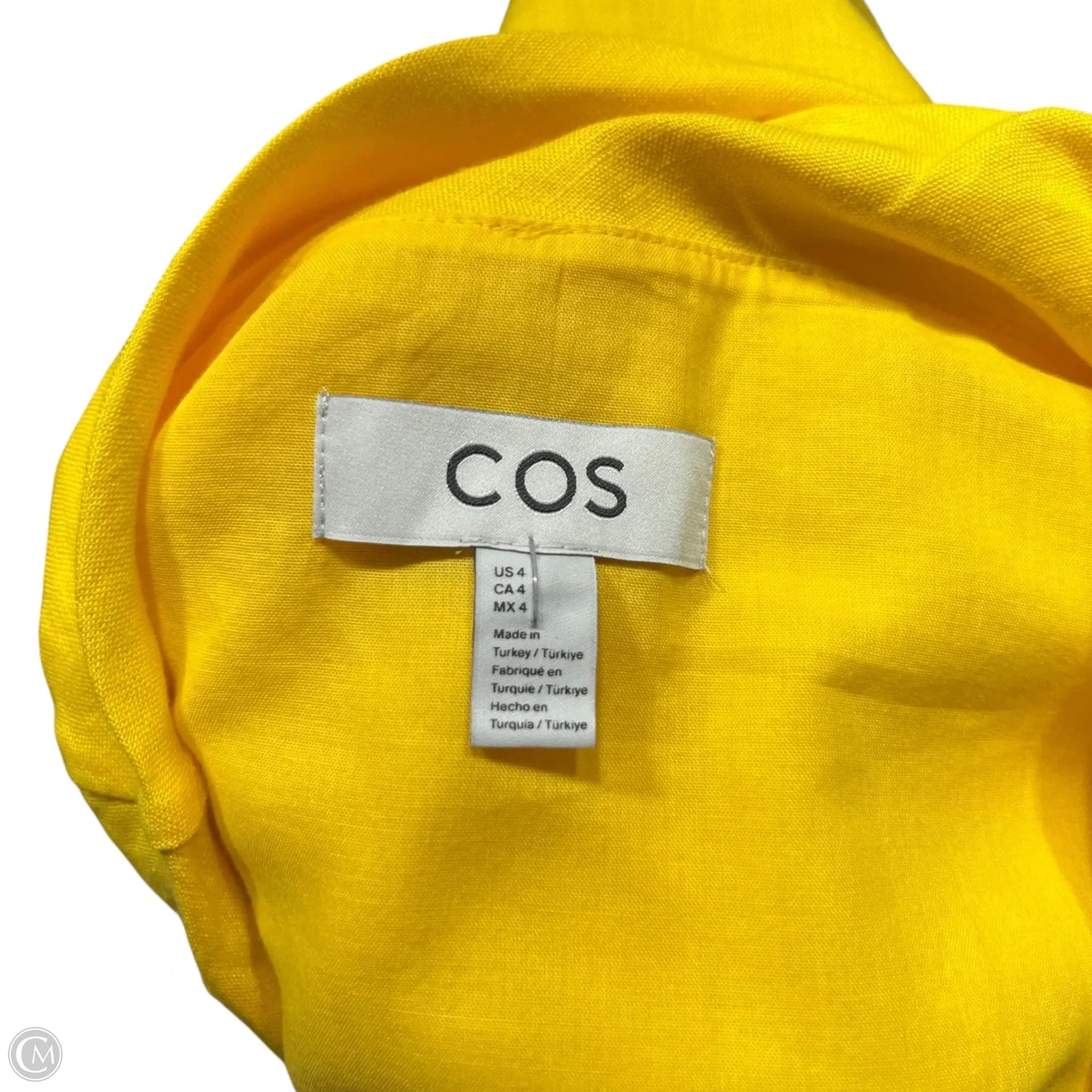 Dress Casual Maxi By Cos In Yellow, Size: S