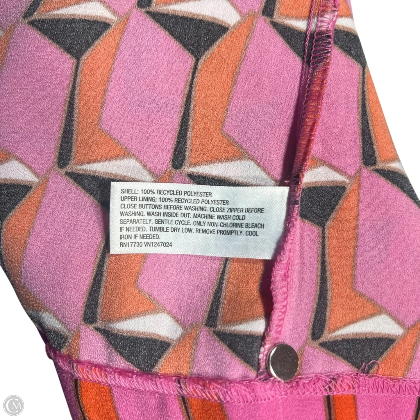 Dress Casual Short By Target-designer In Black & Pink, Size: L