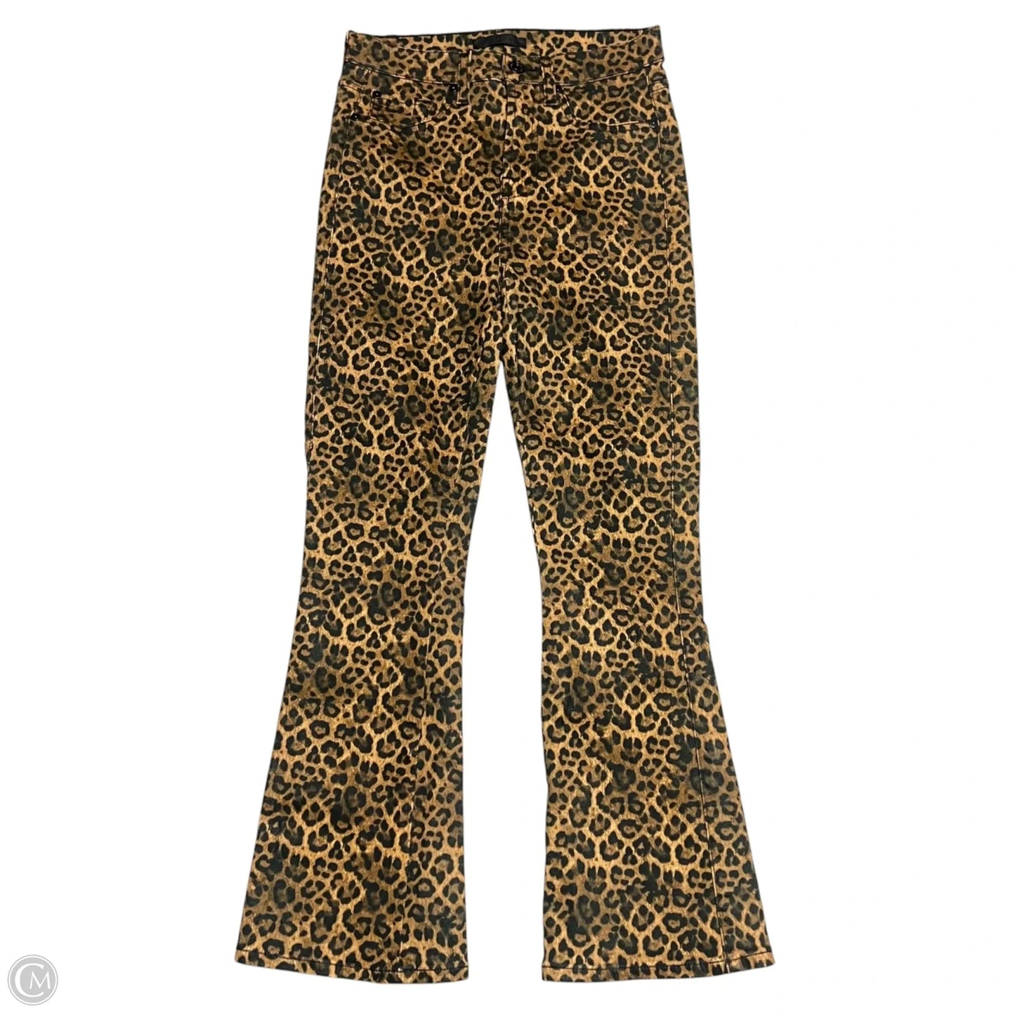 Jeans Flared By 7 For All Mankind In Leopard Print, Size: 2