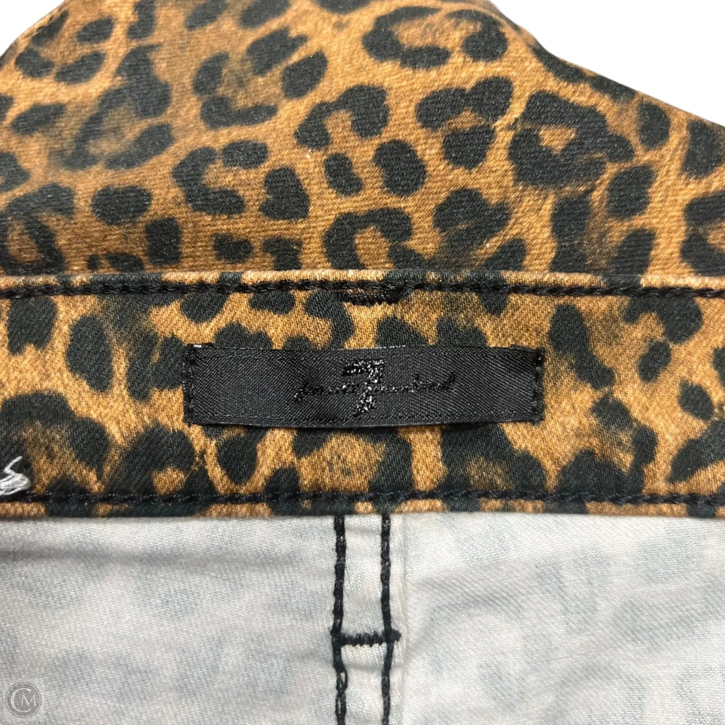 Jeans Flared By 7 For All Mankind In Leopard Print, Size: 2
