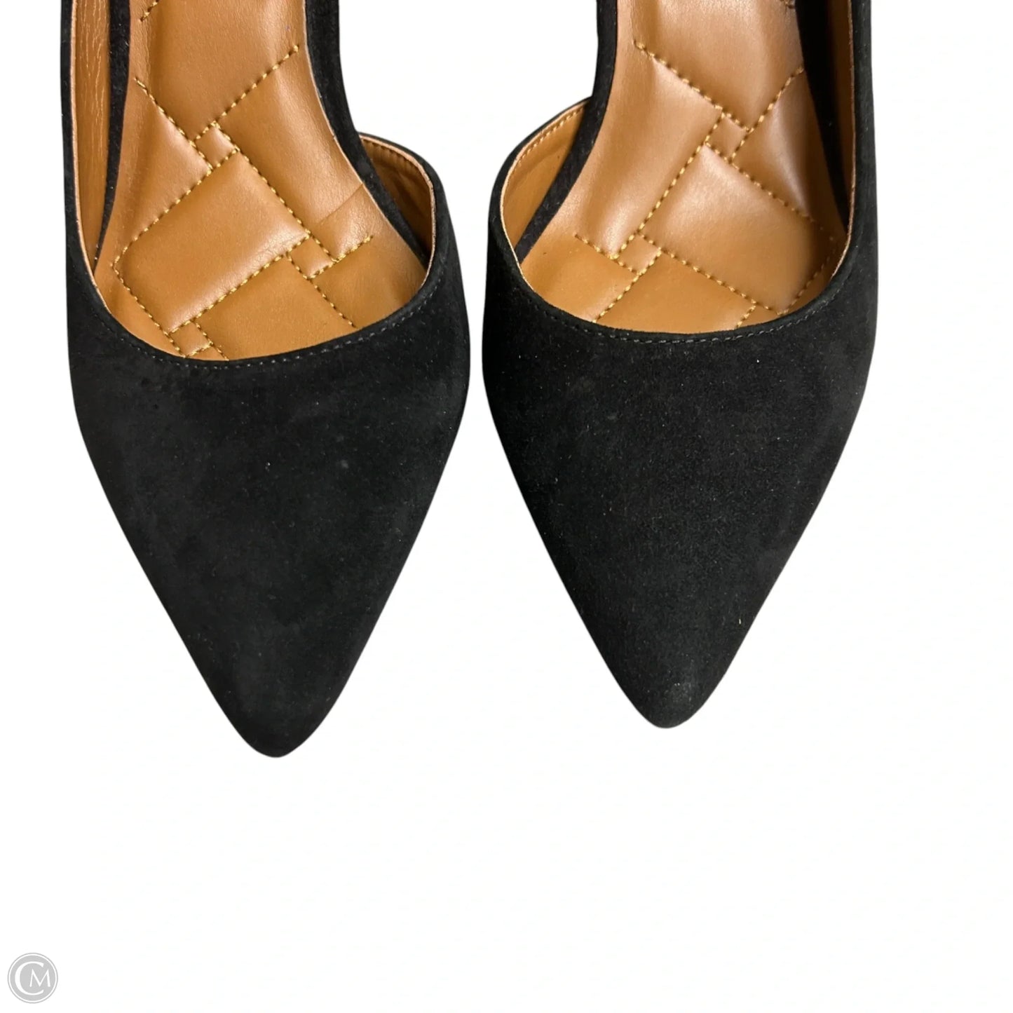 Shoes Designer By Kurt Geiger In Black & Gold, Size: 6.5