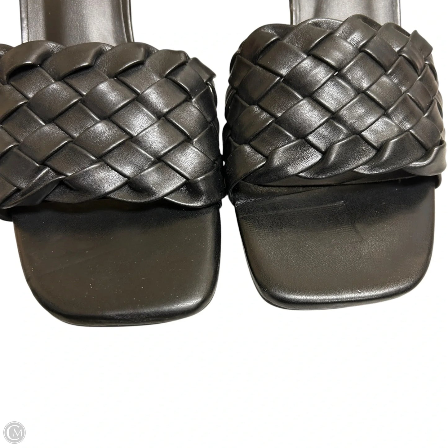 Sandals Heels Block By H For Halston In Black, Size: 8