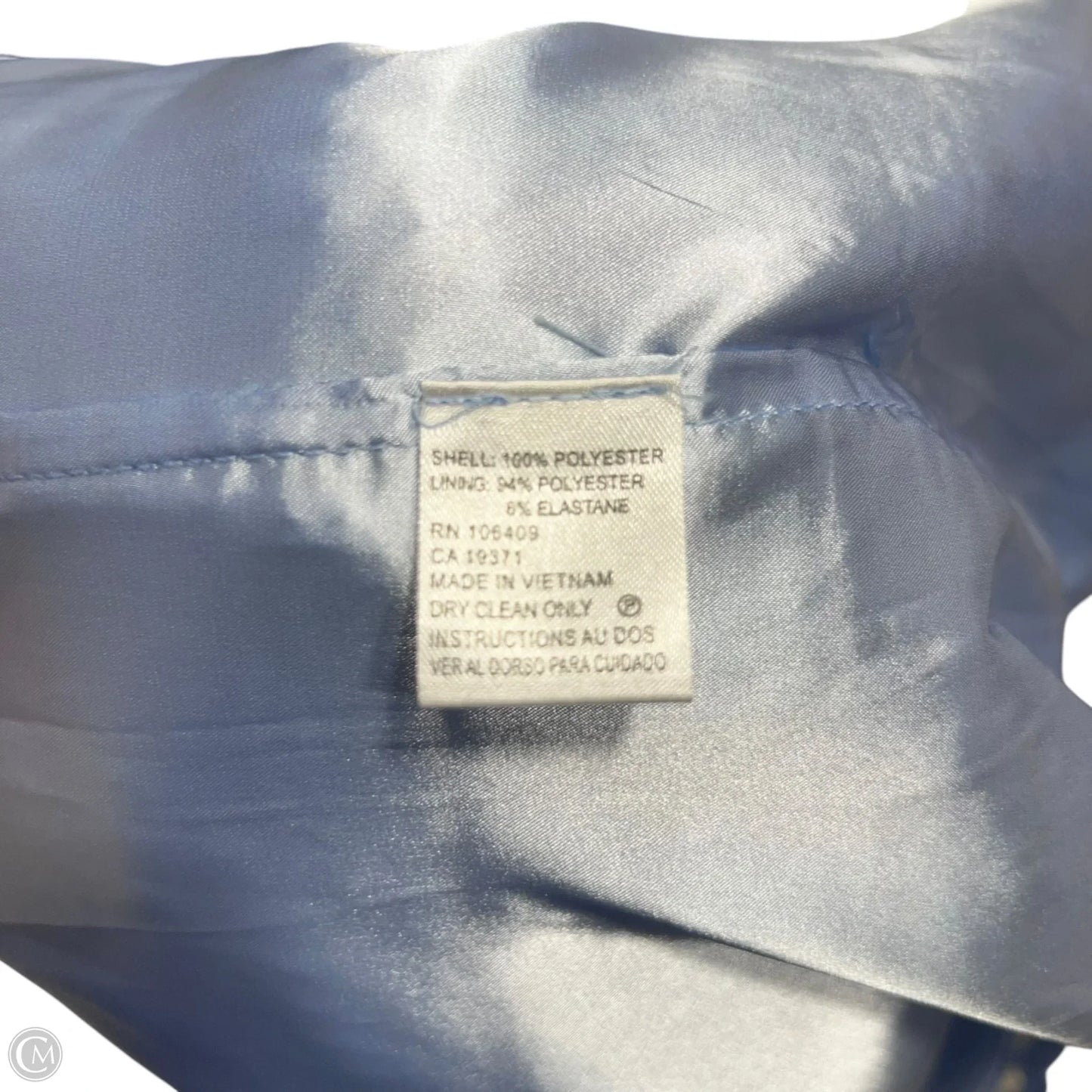 Dress Party Short By Tahari By Arthur Levine In Blue, Size: Xl
