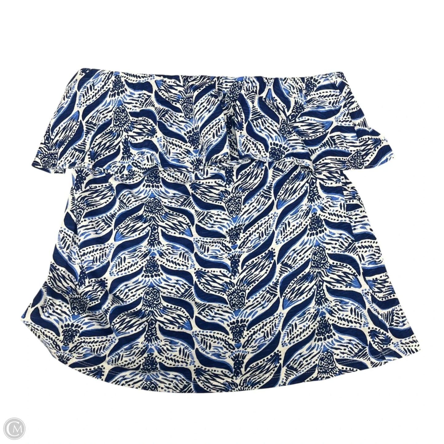 Top Sleeveless Designer By Lilly Pulitzer In Blue & White, Size: M