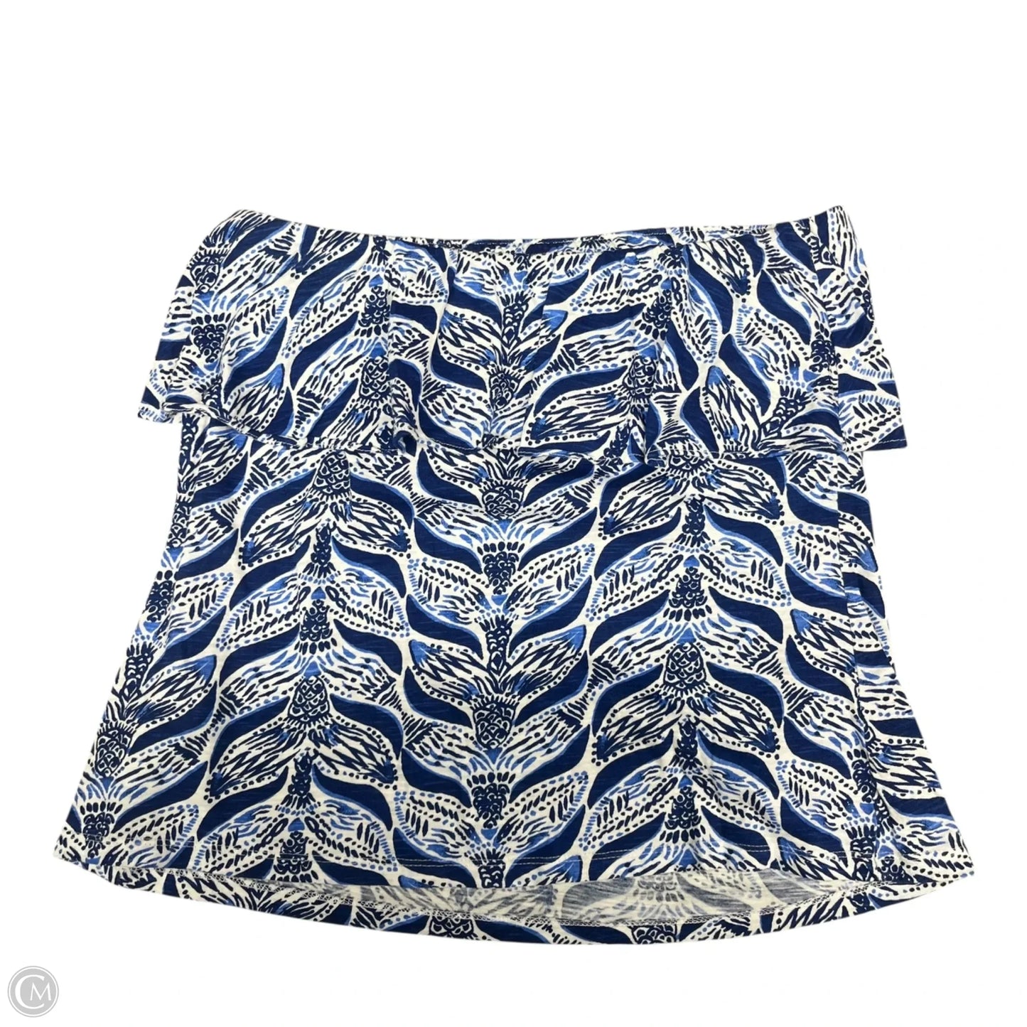 Top Sleeveless Designer By Lilly Pulitzer In Blue & White, Size: M