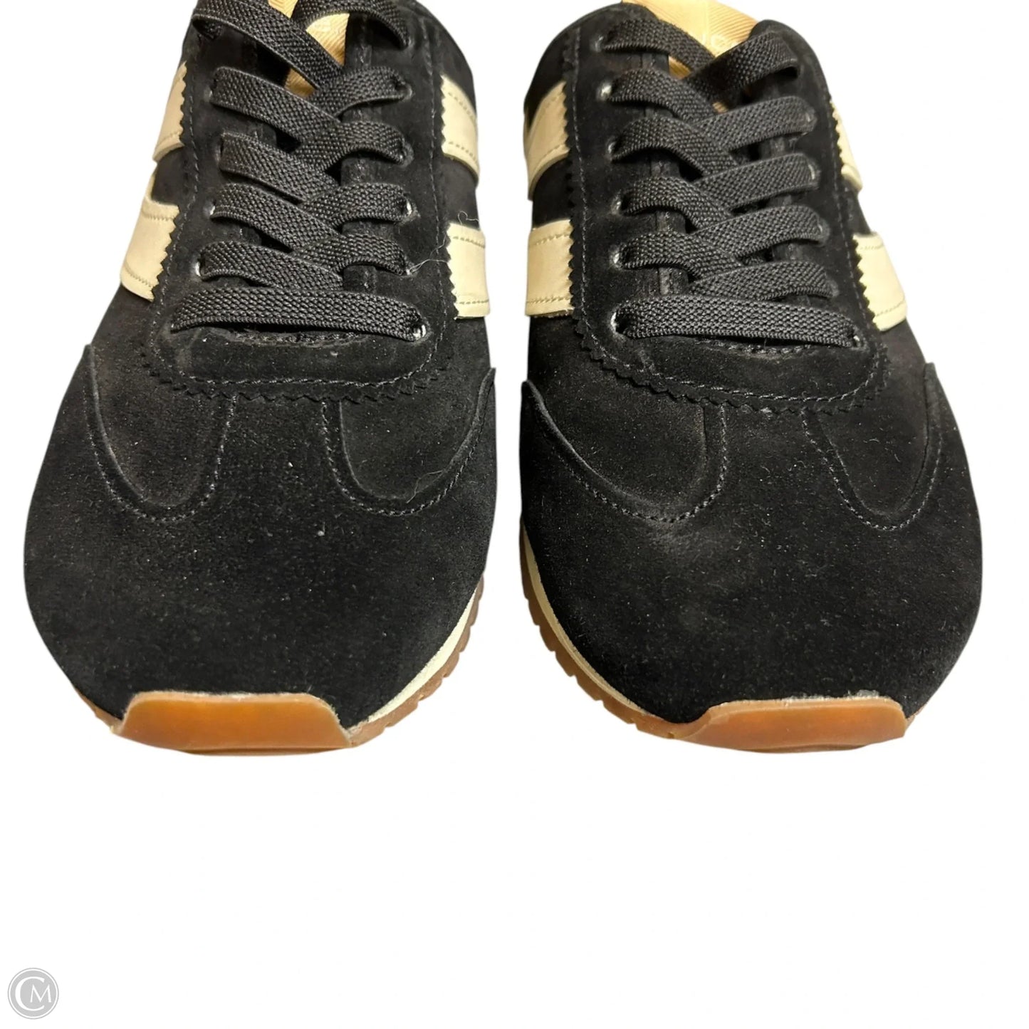 Shoes Sneakers By Vince In Black & Cream, Size: 6.5