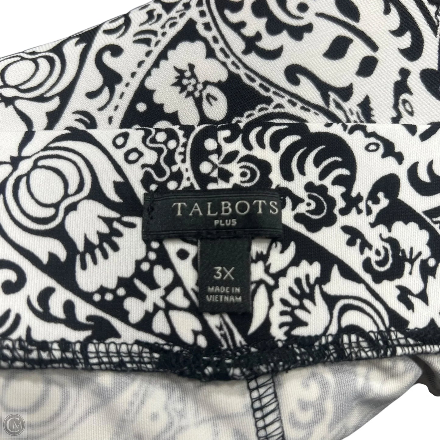 Skirt Maxi By Talbots In Black & White, Size: 22