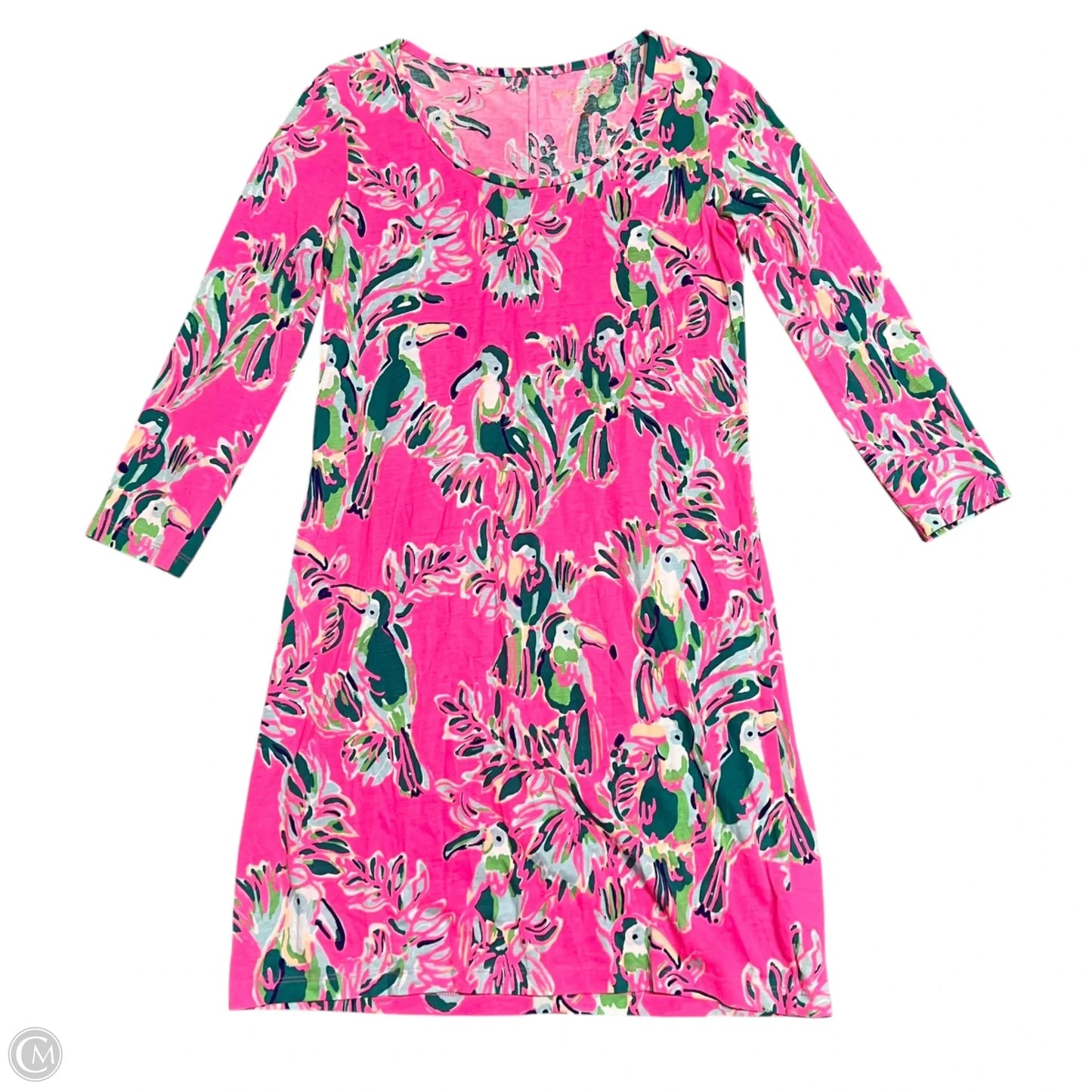 Dress Designer By Lilly Pulitzer In Green & Pink, Size: Xs