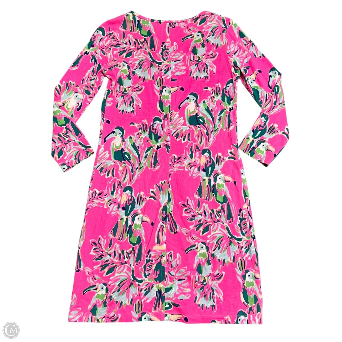Dress Designer By Lilly Pulitzer In Green & Pink, Size: Xs