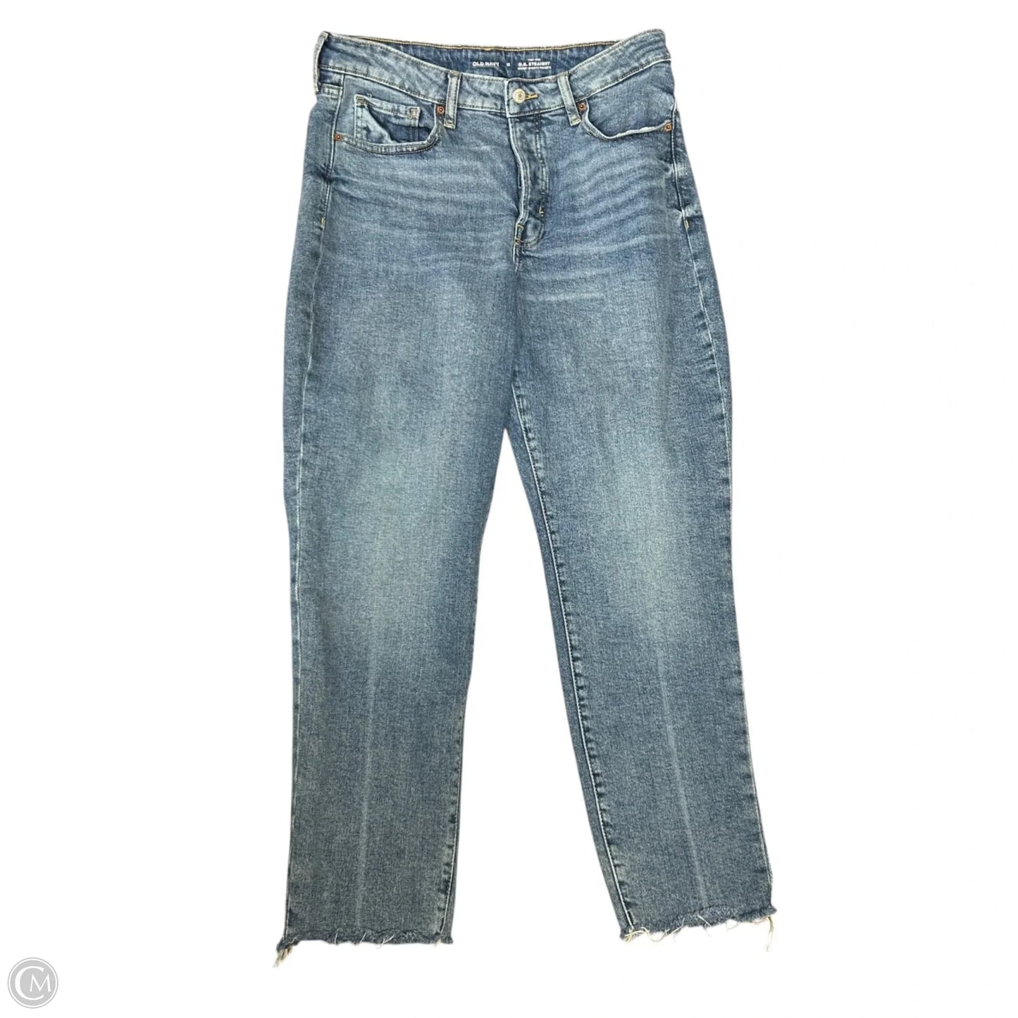 Jeans Straight By Old Navy In Blue Denim, Size: 12
