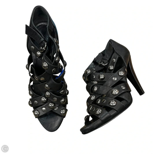 Sandals Luxury Designer By Gucci In Black, Size: 11.5