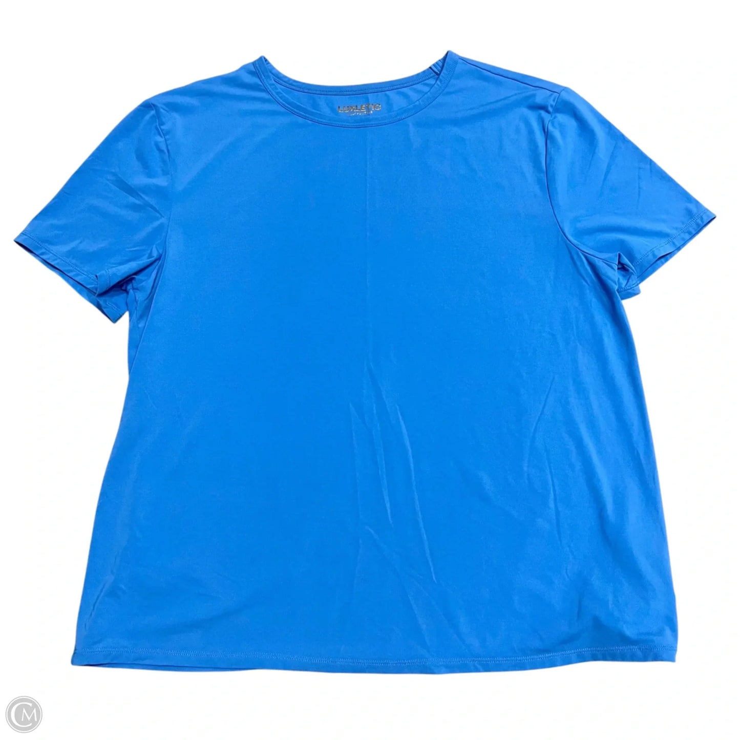 Top Short Sleeve Designer By Lilly Pulitzer In Blue, Size: S