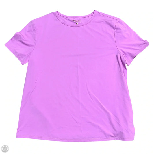 Top Short Sleeve Designer By Lilly Pulitzer In Purple, Size: S