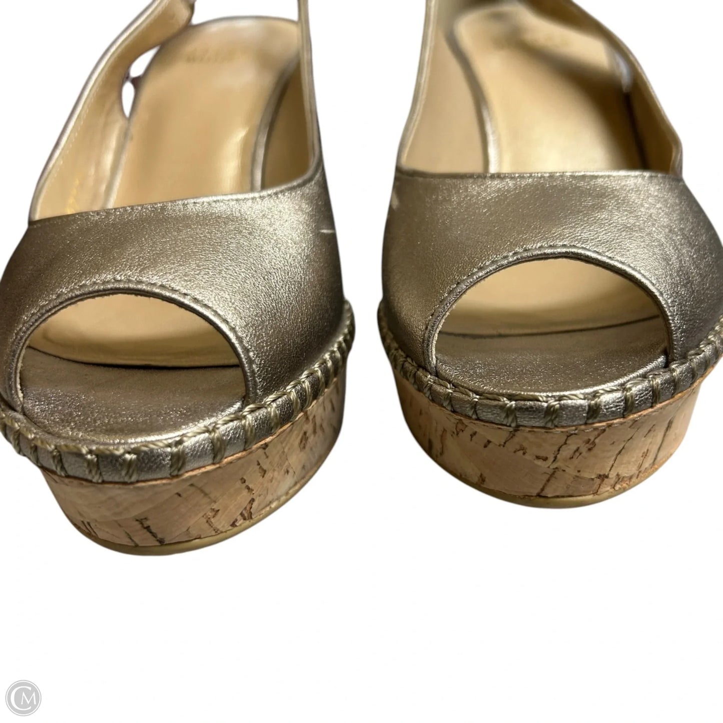 Sandals Designer By Stuart Weitzman In Gold, Size: 7