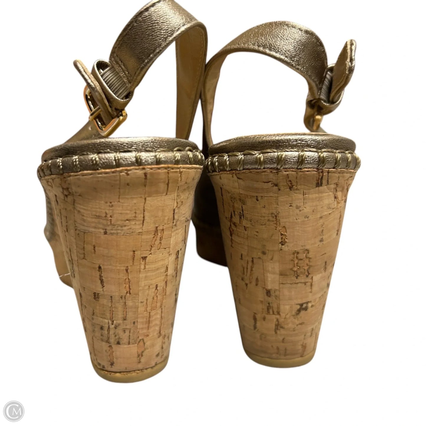 Sandals Designer By Stuart Weitzman In Gold, Size: 7
