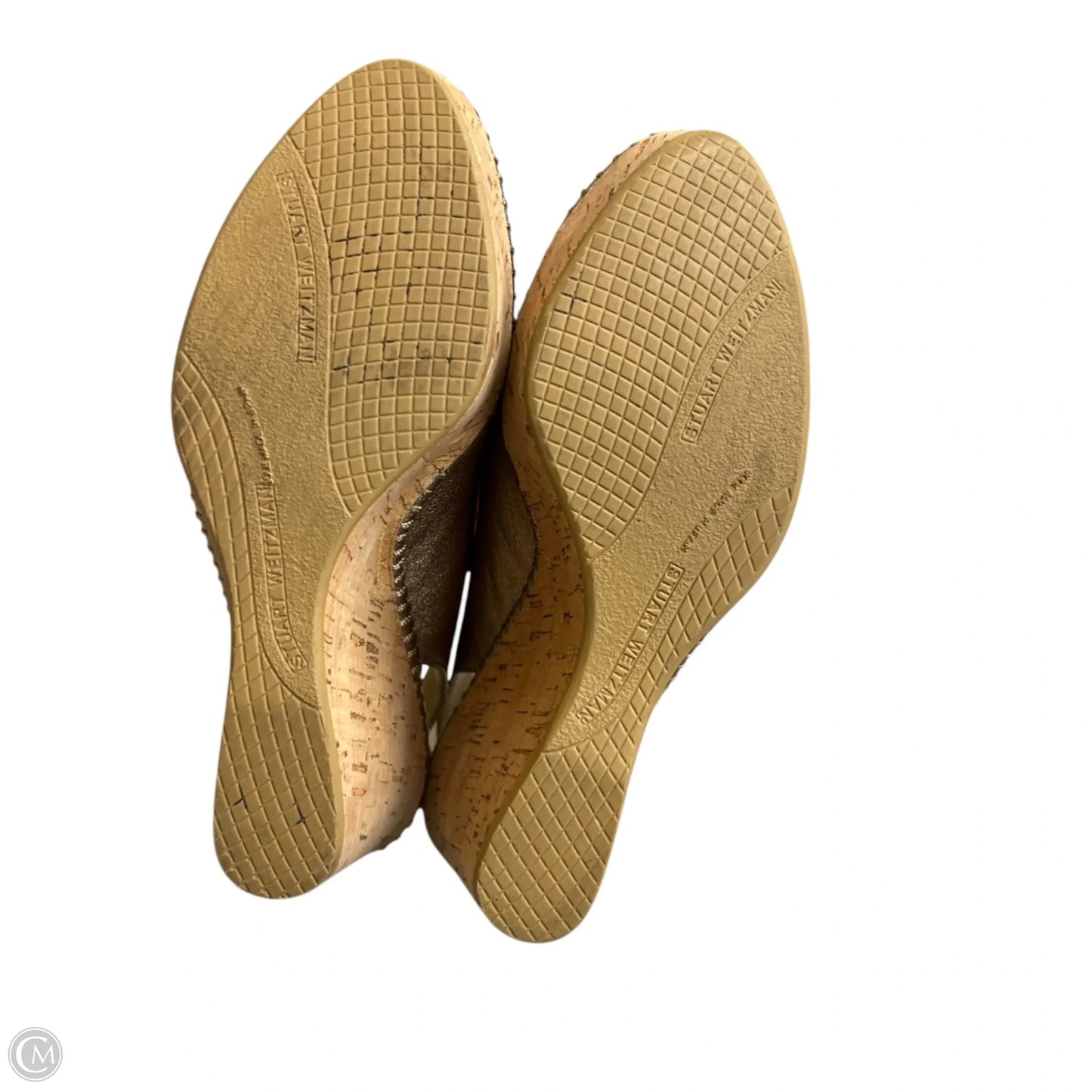 Sandals Designer By Stuart Weitzman In Gold, Size: 7