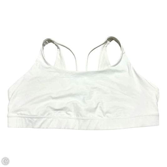 Athletic Bra By Athleta In White, Size: 2x