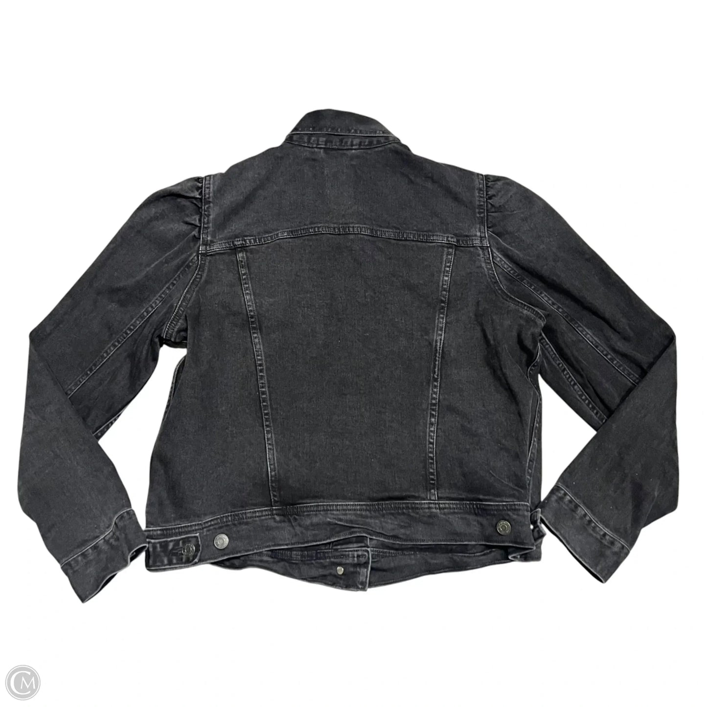 Jacket Denim By Gap In Black Denim, Size: Xl