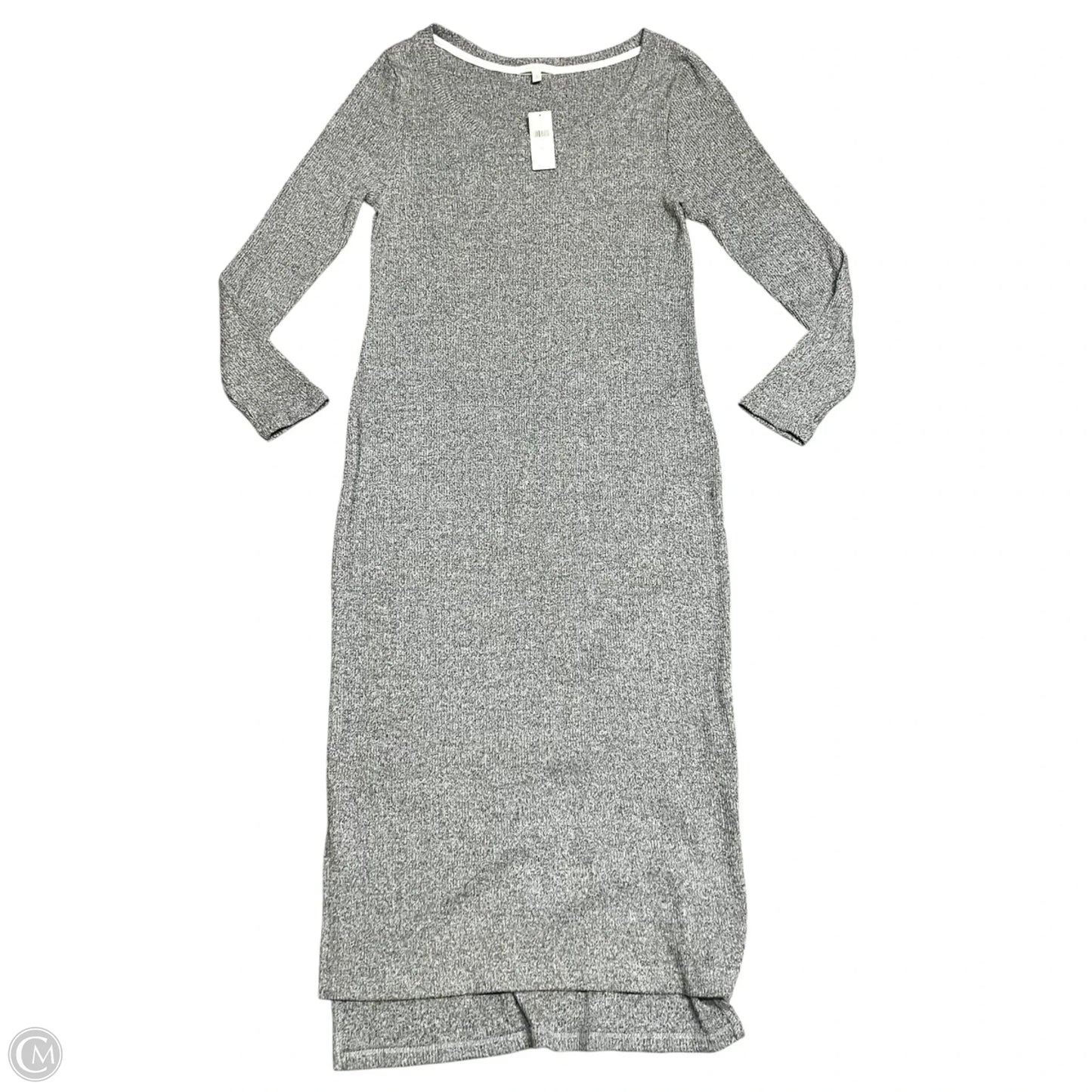 Dress Casual Midi By Anthropologie In Grey, Size: Xl