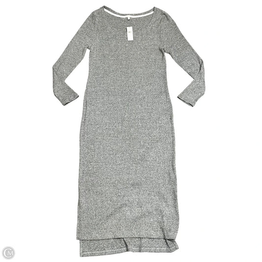 Dress Casual Midi By Anthropologie In Grey, Size: Xl