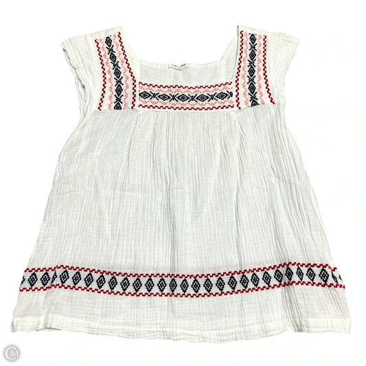 Top Sleeveless By Beachlunchlounge In Red & White, Size: Xl