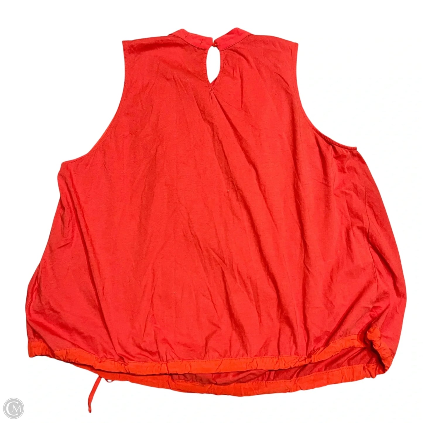 Top Sleeveless By Tiny In Orange, Size: 1x