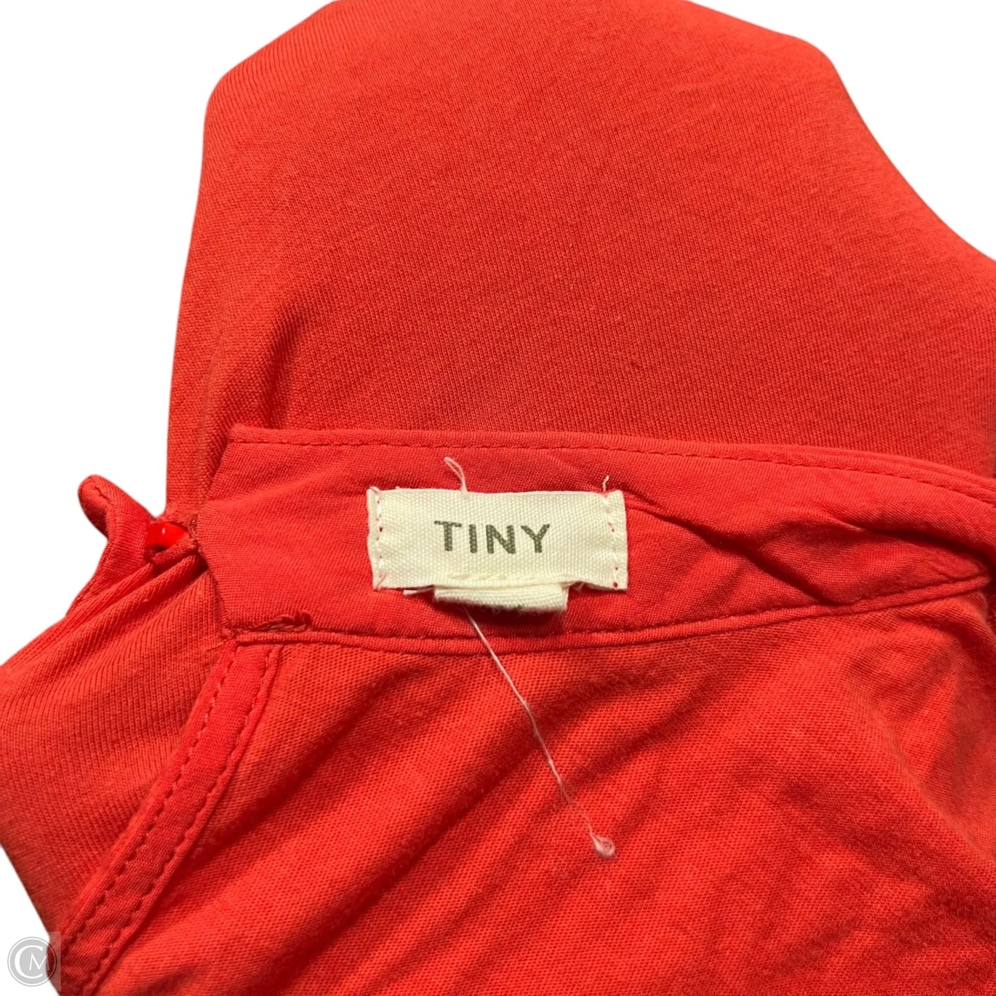 Top Sleeveless By Tiny In Orange, Size: 1x