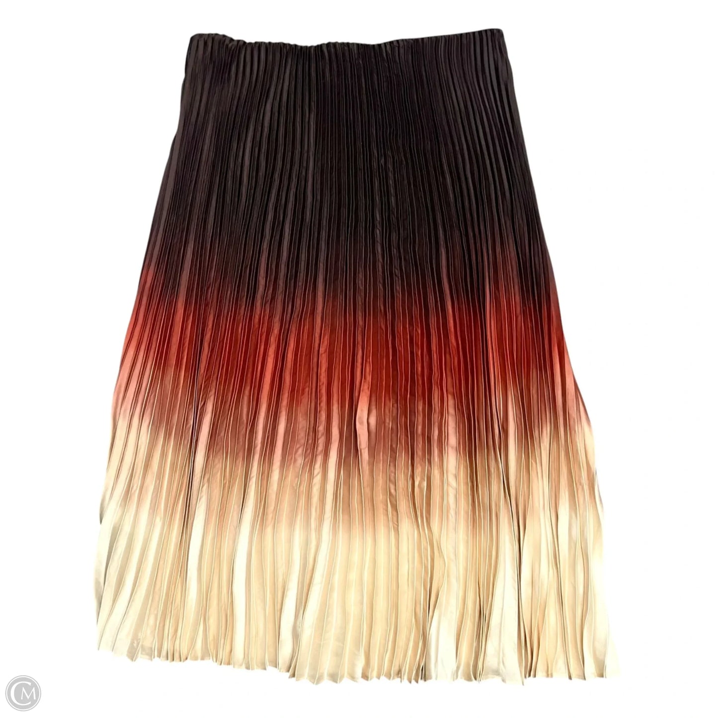 Skirt Maxi By Banana Republic In Brown & Cream, Size: 16