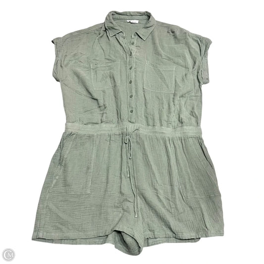 Romper By Beachlunchlounge In Green, Size: Xxl