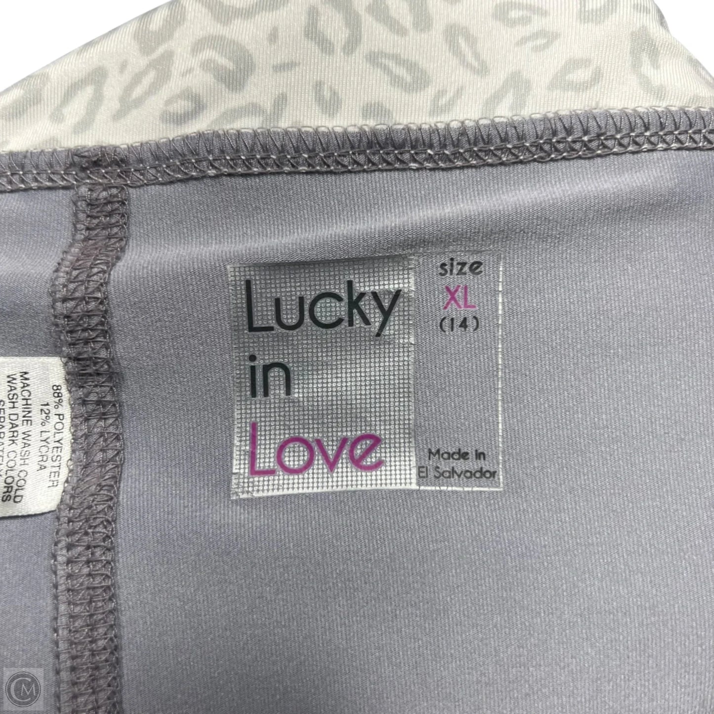 Athletic Skort By Lucky In Love In Leopard Print, Size: 16