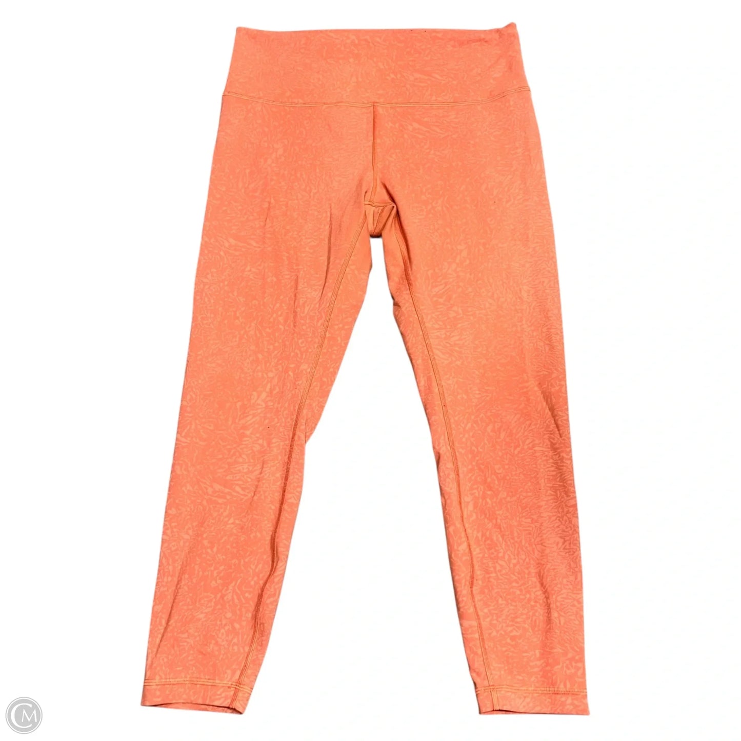 Athletic Leggings By Lululemon In Orange, Size: 12