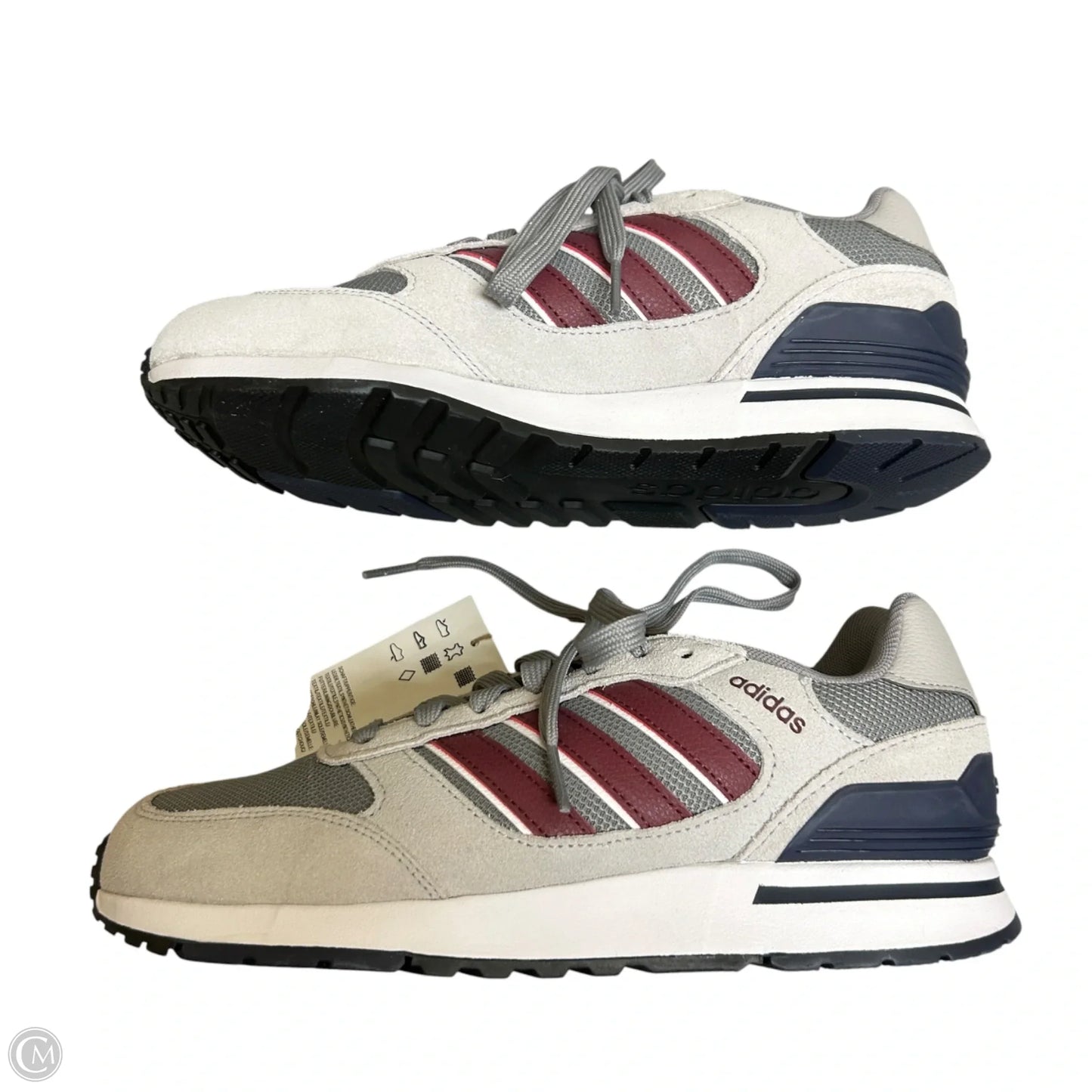 Shoes Sneakers By Adidas In Grey & Red, Size: 8.5