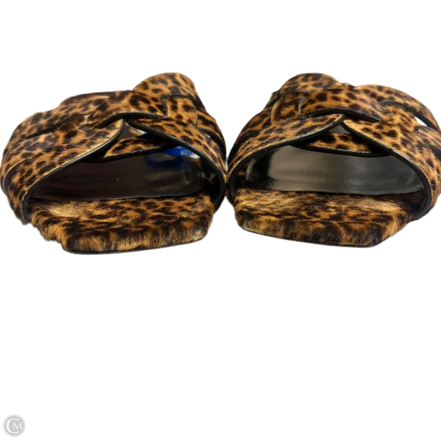 Sandals Luxury Designer By Yves Saint Laurent In Leopard Print, Size: 7
