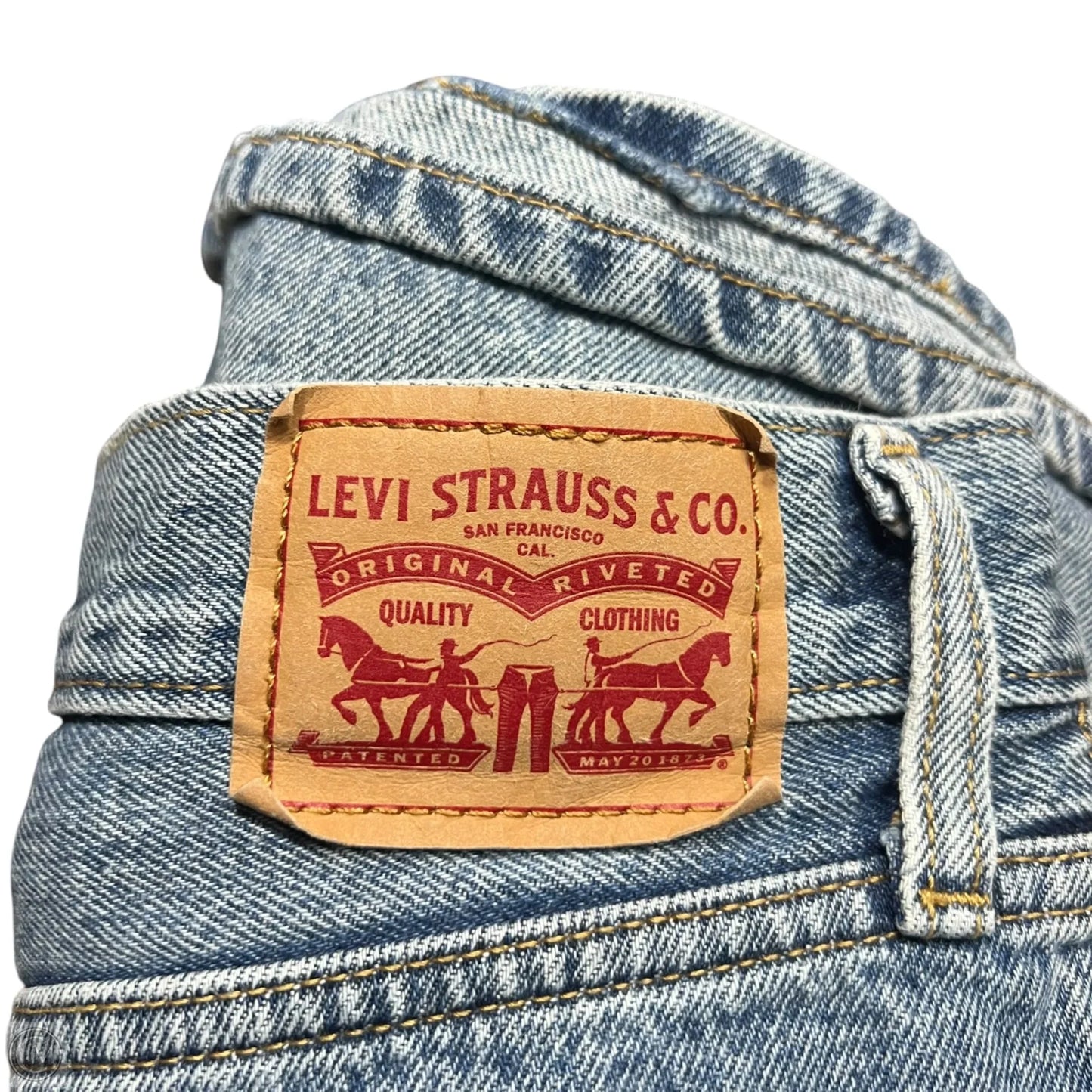 Shorts By Levis In Blue Denim, Size: 16