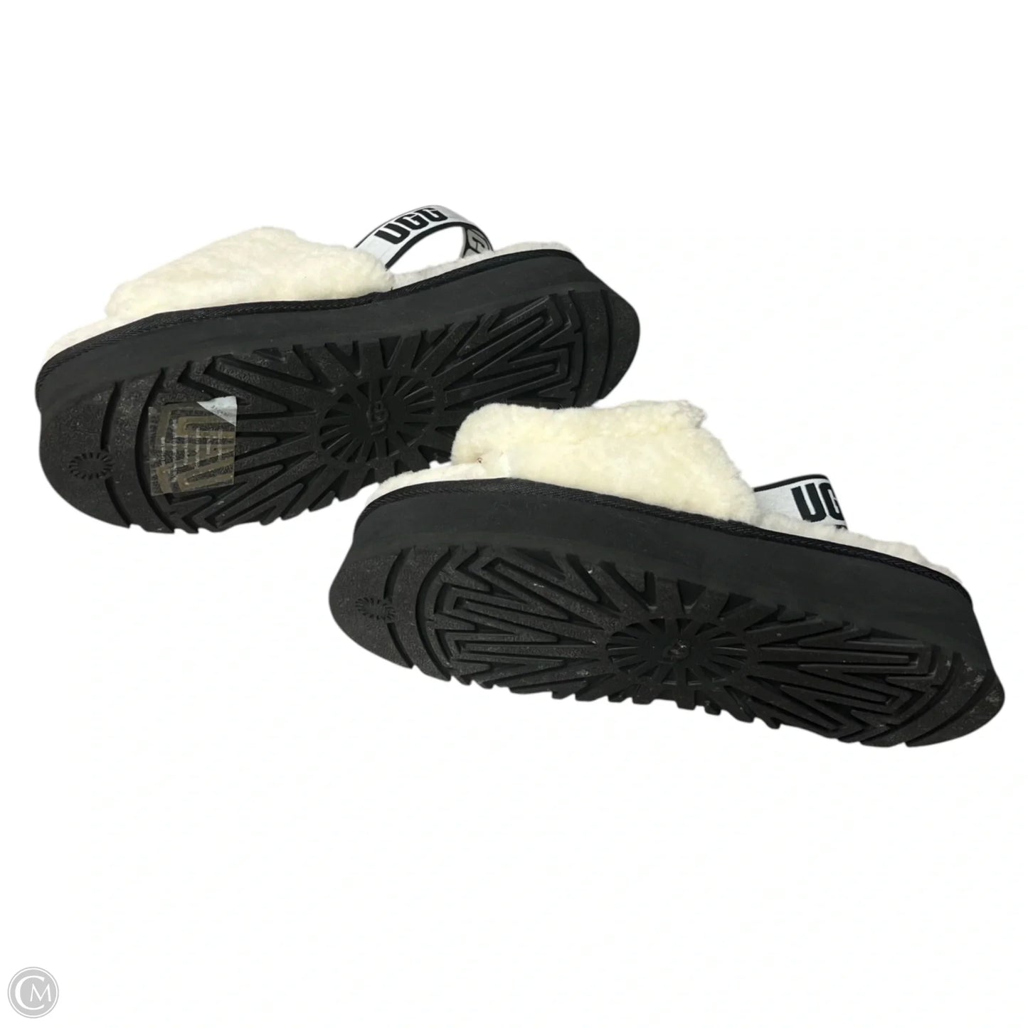 Slippers Designer By Ugg In Cream, Size: 8