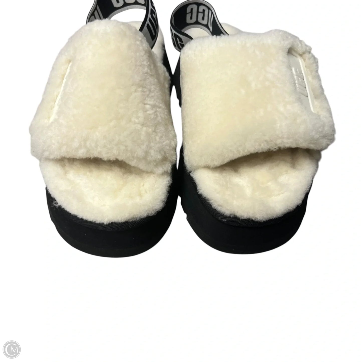 Slippers Designer By Ugg In Cream, Size: 8