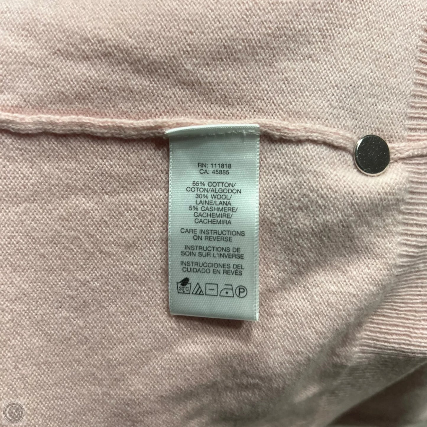 Cardigan By Michael By Michael Kors In Peach, Size: L