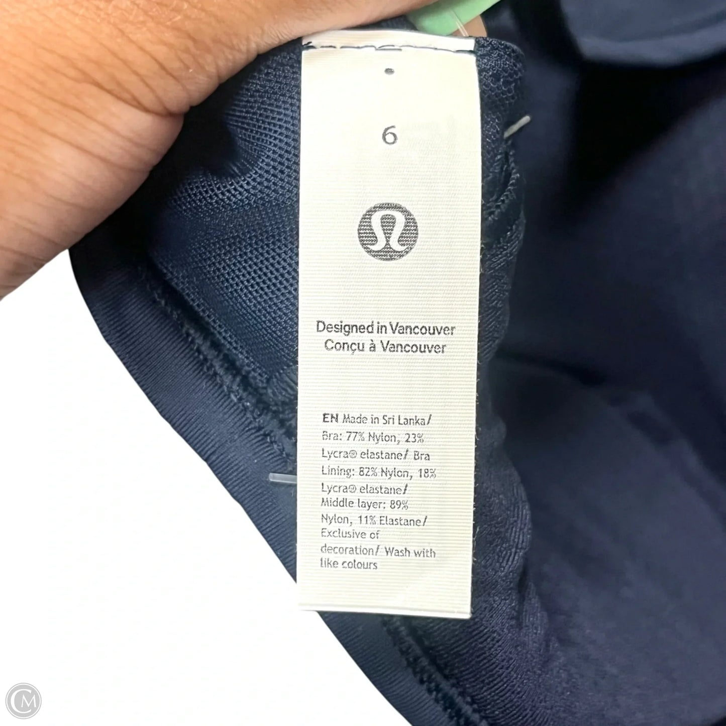 Athletic Bra By Lululemon In Navy, Size: S