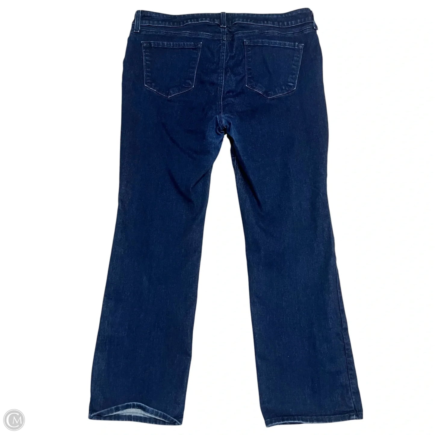 Jeans Straight By Not Your Daughters Jeans In Blue Denim, Size: 18